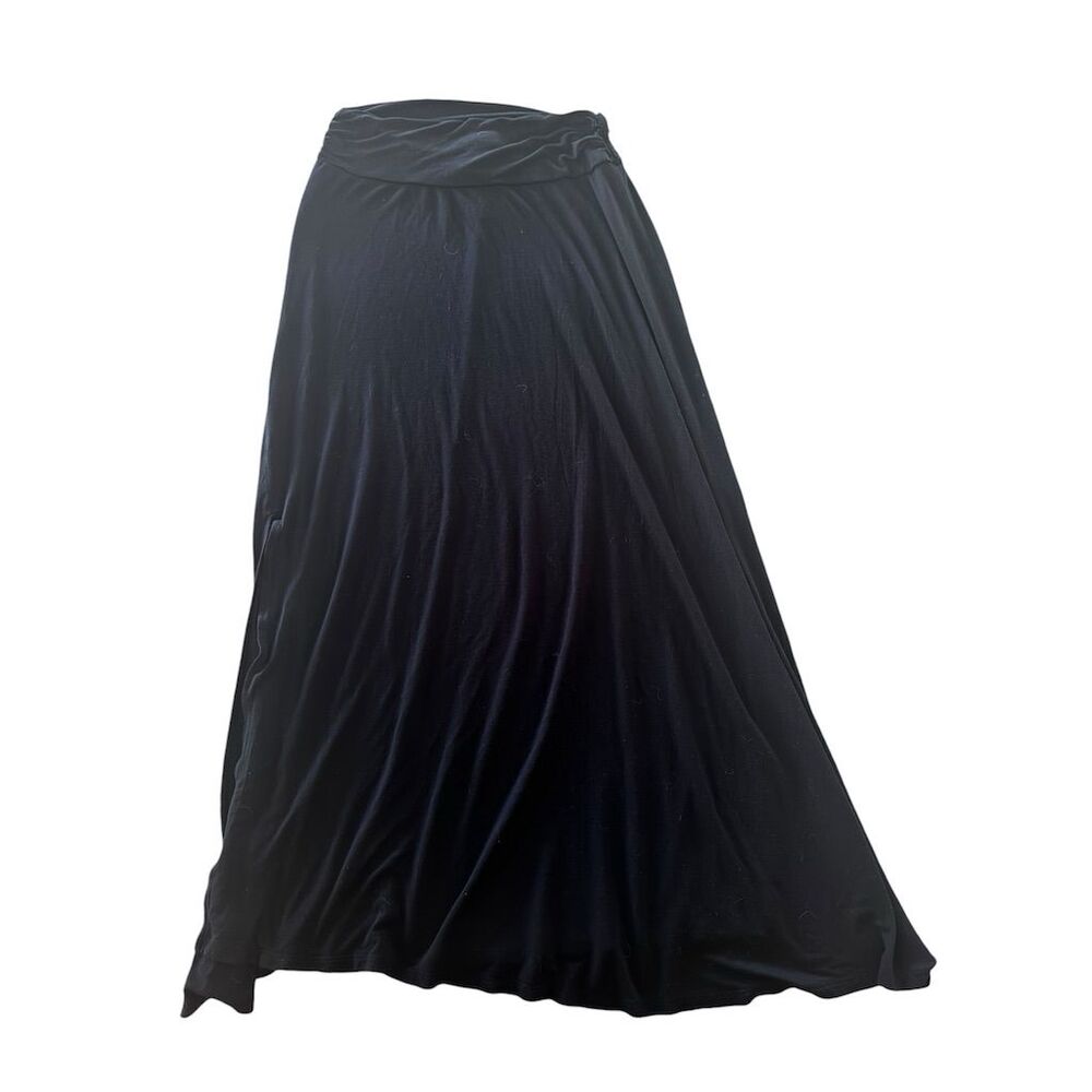 Merona Women's Black Maxi Skirt Size Small with Side Slits